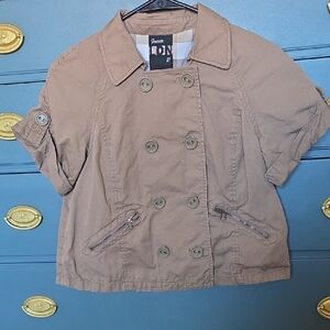 Forever 21 Tan Double-Breasted Jacket